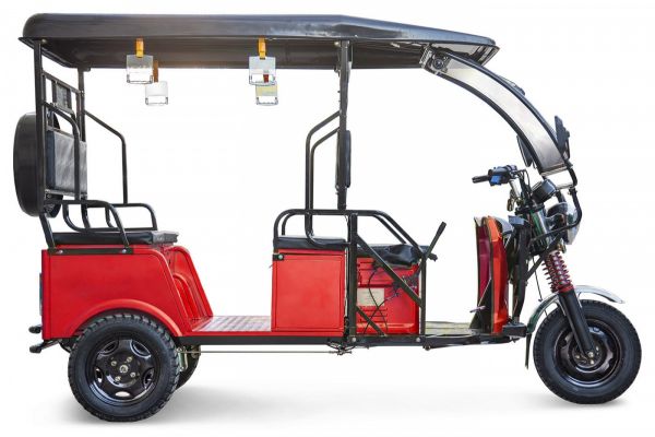 Электротрицикл Rutrike Рикша 48V1000W Красный