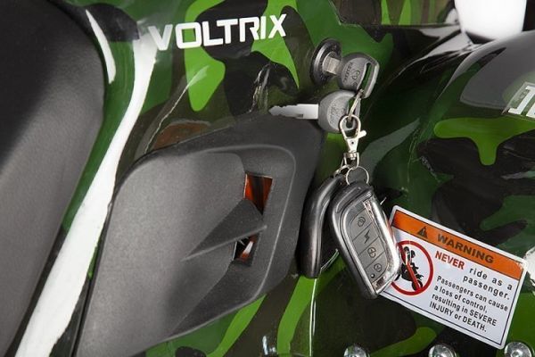 Электроквадроцикл Voltrix Hornet 36V800W Зеленый камуфляж/оранжевая рама