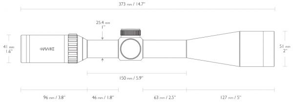 Оптический прицел Hawke Vantage SF 6-24x44 (1/2 Mil Dot)