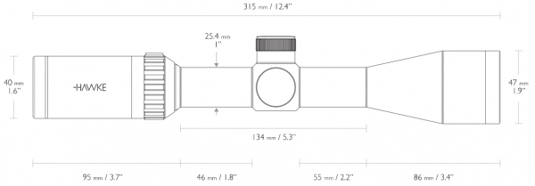 Оптический прицел Hawke Vantage 3-9x40(30/30)