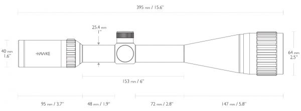 Оптический прицел Hawke Vantage IR 6-24x50 АО IR (Mil Dot)