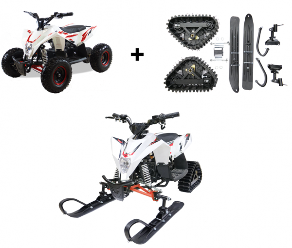 Детский электроснегоход + квадрацикл Gekkon Snow MAX 2 в 1