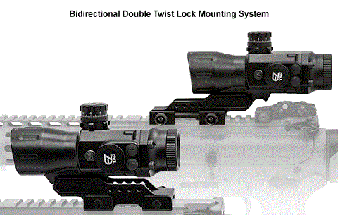 Оптический прицел Leapers Prism T4 CQB 4x32, 34мм, Circle Dot, подсв., кронштейн на Weaver (SCP-T4IECDQ)