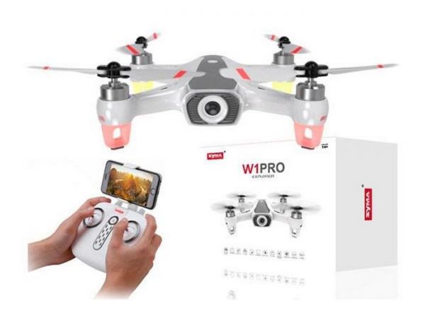 Р/У квадрокоптер Syma W1PRO brushless с FPV по Wi-Fi, барометр, GPS, 6-AXIS, 2.4G RTF