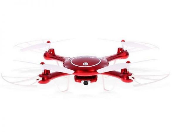 Р/У квадрокоптер Syma X5UW с FPV трансляцией Wi-Fi (HD), барометр 2.4G RTF красный