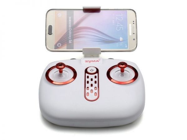 Р/У квадрокоптер Syma X5UW с FPV трансляцией Wi-Fi (HD), барометр 2.4G RTF красный