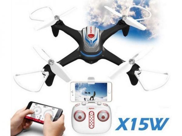 Р/У квадрокоптер Syma X15W с FPV трансляцией Wi-Fi, камера 0,3 Мп, 2.4G RTF