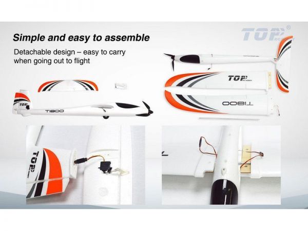 Радиоуправляемый планер Top RC T1800 (Propeller Power System) 1800мм 2.4G 4-ch LiPo RTF