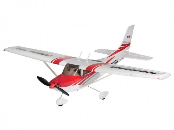 Радиоуправляемый самолет Top RC Cessna 182 400 class красная 965мм KIT