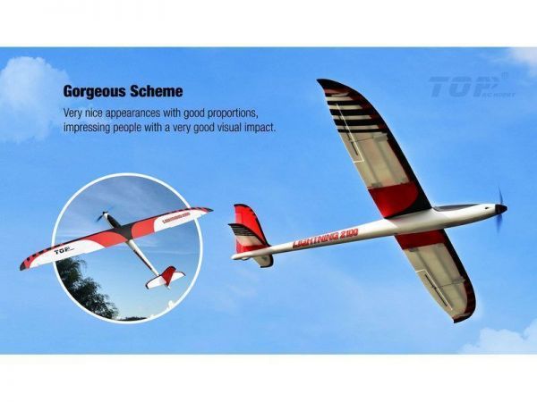 Радиоуправляемый планер Top RC Lightning 2100 (Propeller Power System) 2100мм KIT