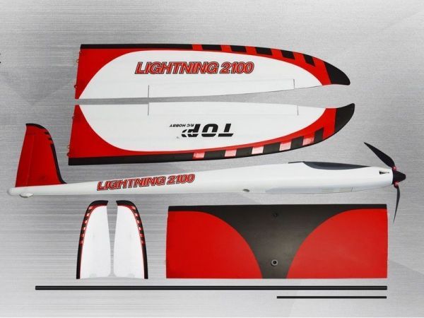 Радиоуправляемый планер Top RC Lightning 2100 (Propeller Power System) 2100мм KIT